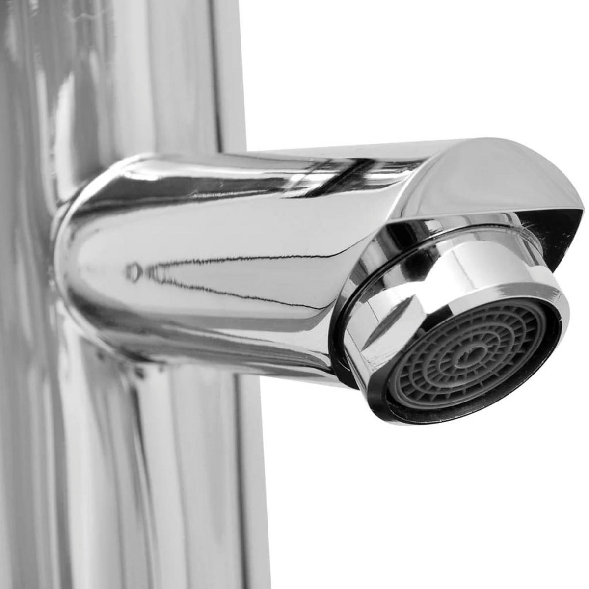 WASCHBECKEN mit Waschtischarmatur Lavallee 40/40/16 cm - Weiß, Keramik (40/16/40cm) - Nettlife