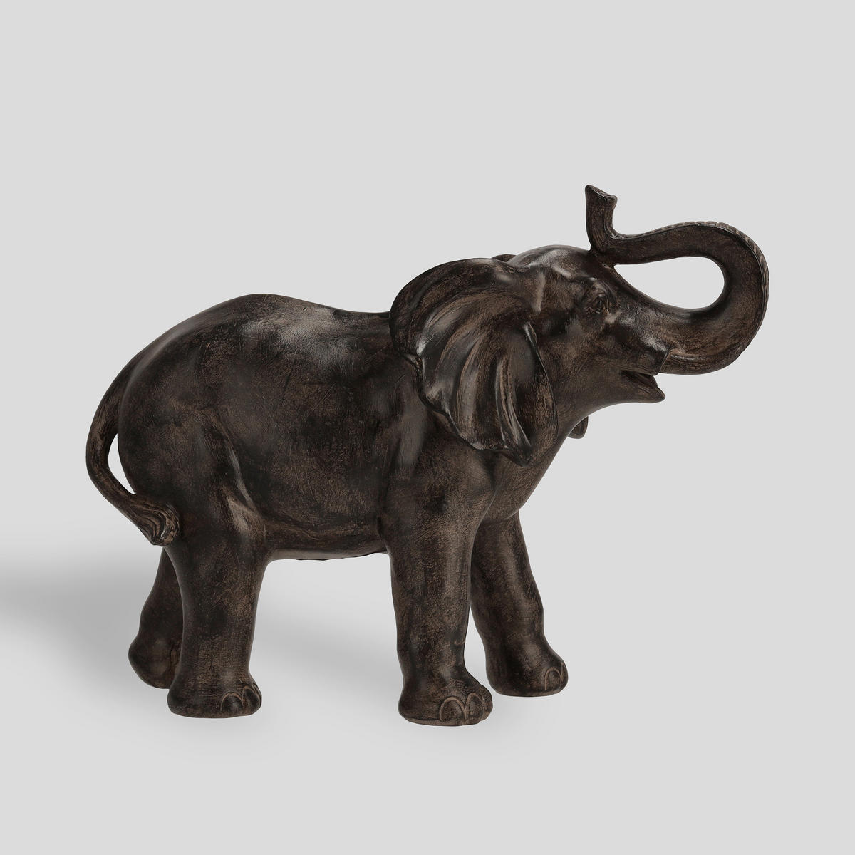 DEKOFIGUR Elephisto - Braun, Kunststoff (12/22/28.5cm) - home&you