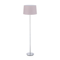STEHLAMPE - Silberfarben, Kunststoff/Textil (40/40/148.5cm) - Relaxdays