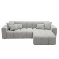 ECKSOFA Nork Grau Rechts - Grau, Holz/Textil (265/180cm) - Graingold
