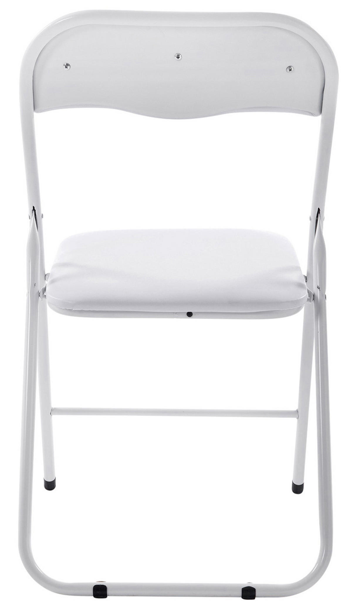 KLAPPSTUHL 4er Set Felara weiß/weiß - Weiß, Textil/Metall (45/78/45cm) - TPFLiving