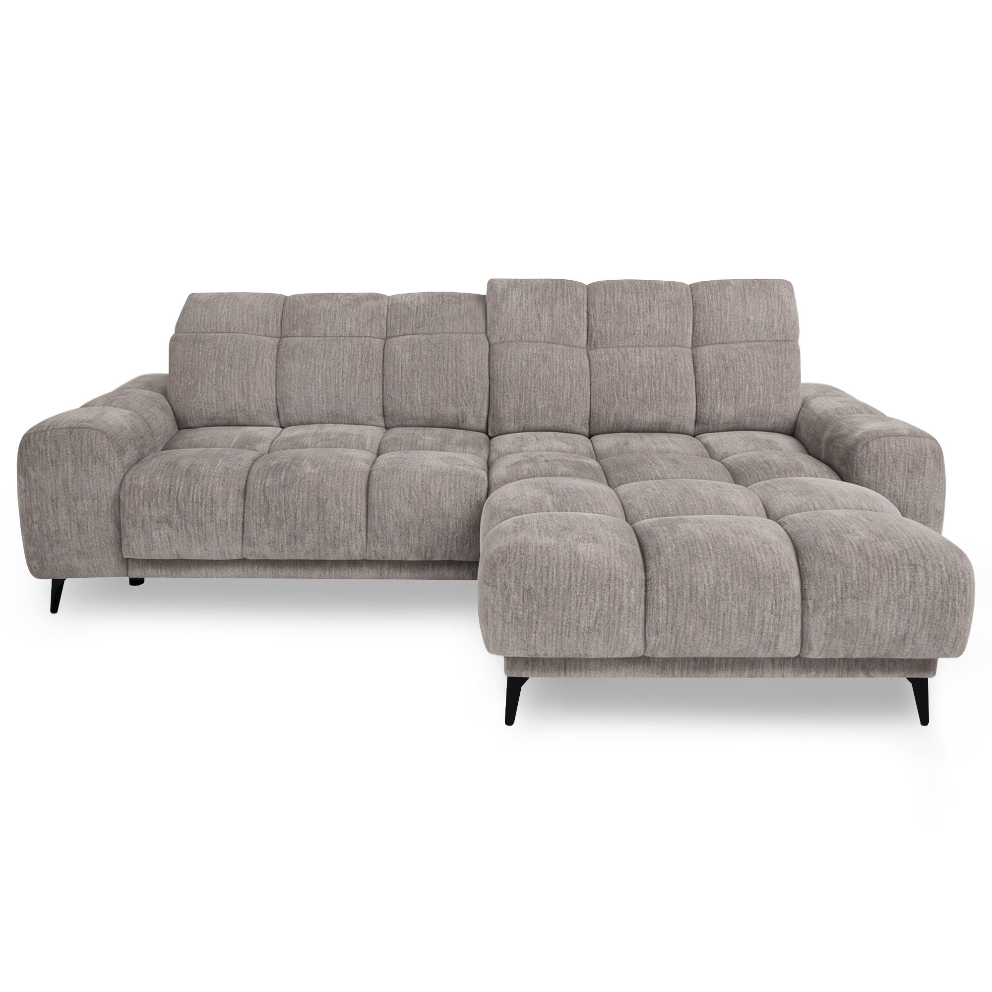 Beautysofa Ecksofa Hellbraun 275x182 cm