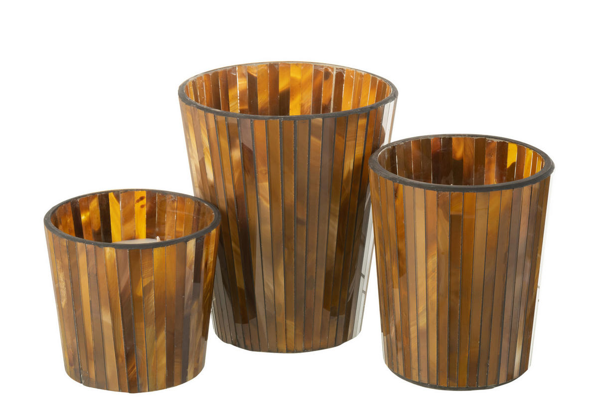 DUFTKERZE NOA - Gelb - L - 60 Std. - Gelb, Paraffin (15.5/18.5cm) - J-Line