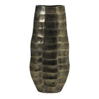 BODENVASE MUKA 20x11x42 cm, Metall, Antik Bronze - Bronzefarben, Metall (42cm) - Light & Living