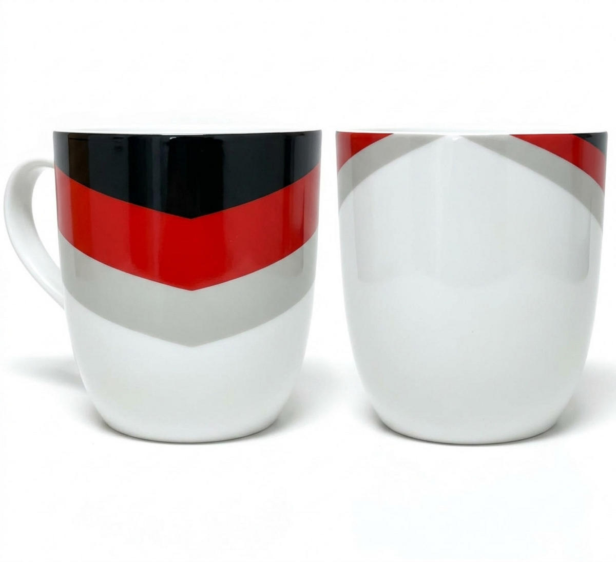 KAFFEEBECHER - Collector’s Cup No. 6 Schwarz Porzellan 500 ml Limited Edition Motorsport Design - Rot/Schwarz, Keramik (0.5L) - Porsche