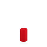 STUMPENKERZEN Rot Ø 38 x 80 mm, 24 Stück - Rot, Paraffin (4/8cm) - Wiedemann Kerzen