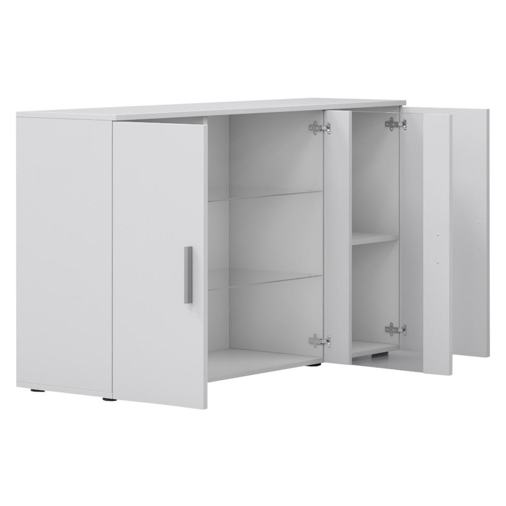 Thumbnail - Mirjan24 Kommode, Eiche, Kunststoff, Rechteckig, 120x80x41 cm, Wohnzimmer, Kommoden & Sideboards, Sideboards