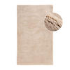 BADTEPPICH Waschbar Pure 500 Beige 67x110 cm - Beige, Textil (67/110cm) - carpet city