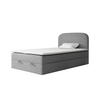 BOXBETT BOUCLE 3 120 x 200 Grau - Grau, Textil/Metall (120/200cm) - VLR BEDS