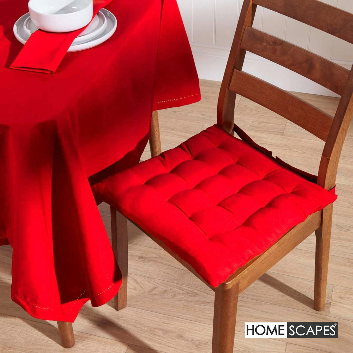 TISCHDECKE rot rund 178 cm, 100% Baumwolle - Rot, Textil (178/178cm) - Homescapes