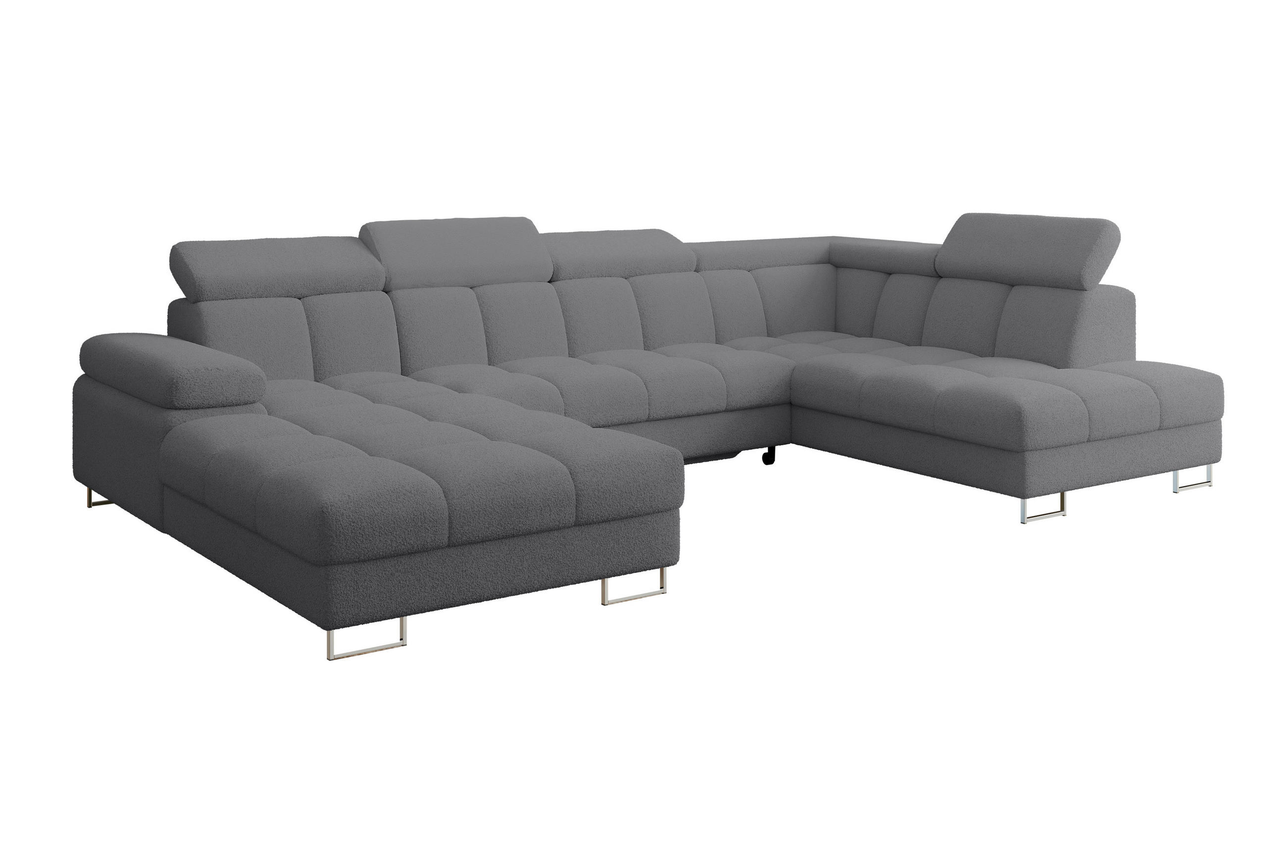 Altdecor Wohnlandschaft Chrom 203x79x345 cm