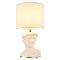 LED TISCHLEUCHTE Keramik Beige - Beige, Textil (17.5/17.5/33cm) - Globo Lighting