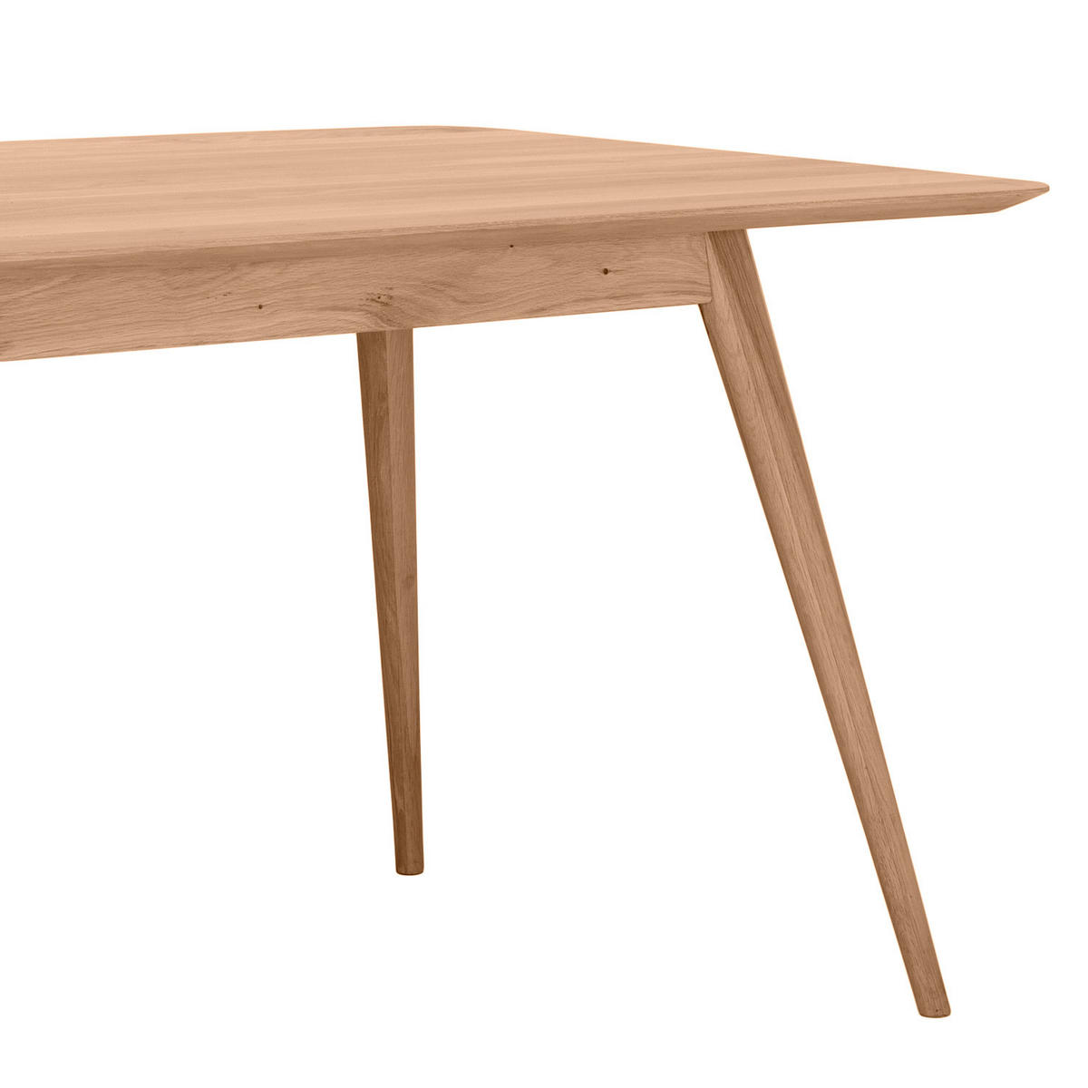 ESSTISCH - Massivholz - Eichefarben, Holz (90/160/75cm) - home24