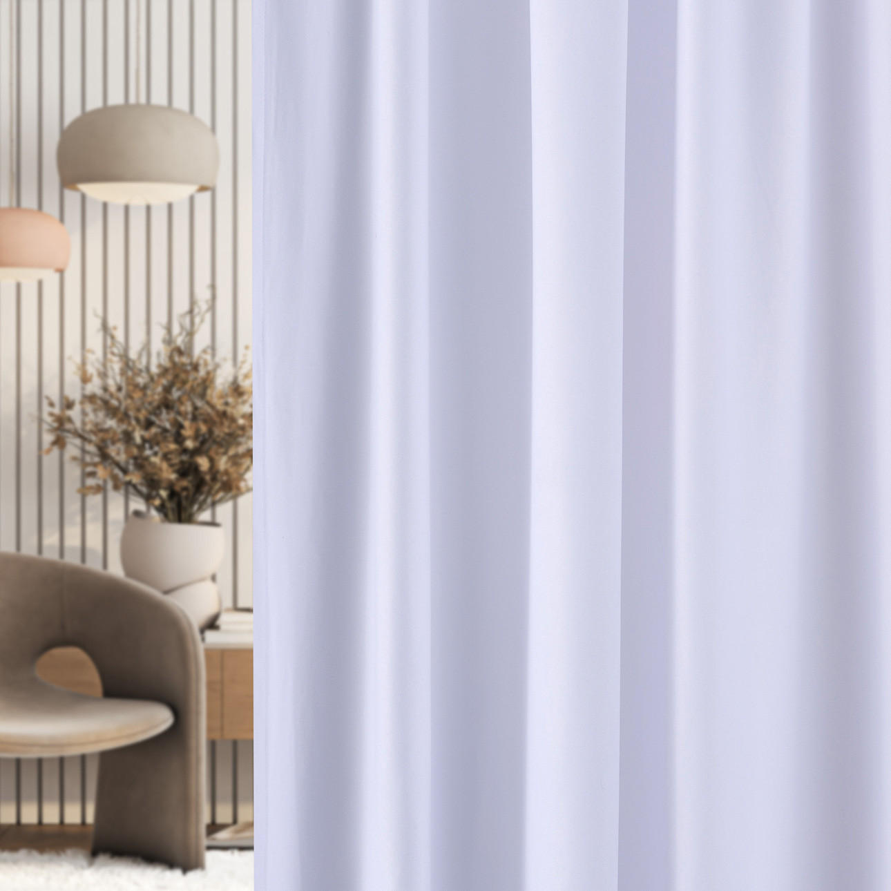 FERTIGVORHANG mit Schlaufenband weiss 140 x 280 cm - Weiß, Textil (140/280cm) - Dekoria
