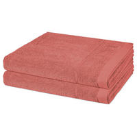 DUSCHTUCH Rubin 2er-Set - Rosa, Textil (70/140cm) - Ross