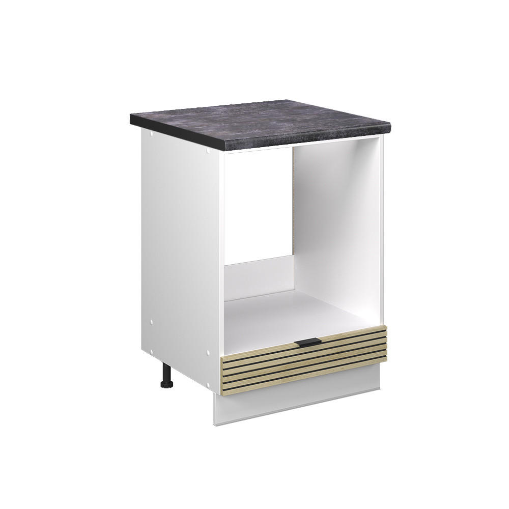 SPISKONVERTERINGSSKÅP Fame-Line Ekpanel 60 cm , AP Antracit Ekfärgad, Vit 82/60/60 cm