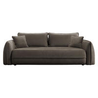 SCHLAFSOFA Moho - Schwarz/Braun, Holz/Kunststoff (250/94/109cm) - MIRJAN24