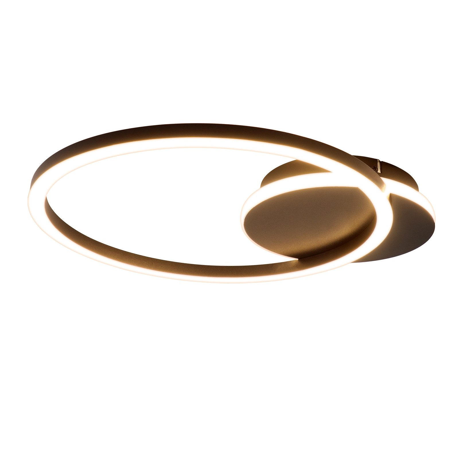 LED-DECKENLEUCHTE Majewski 30/35/5cm - Schwarz, Metall (35/30/5cm) - Nettlife