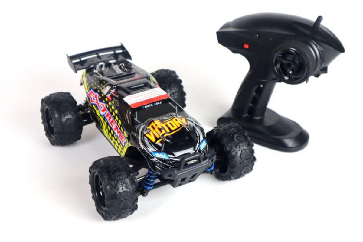 RC BUGGY Extreme 302E 1:18 schwarz Allradantrieb, Fernbedienung, Akku enthalten, Elektroantrieb - Schwarz, Kunststoff (19/8/27cm) - Es-Toys