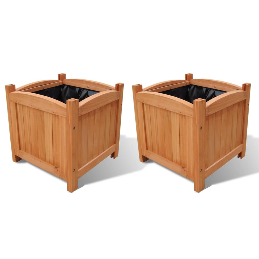 vidaXL Holz-Hochbeet Braun 30x30x30 cm