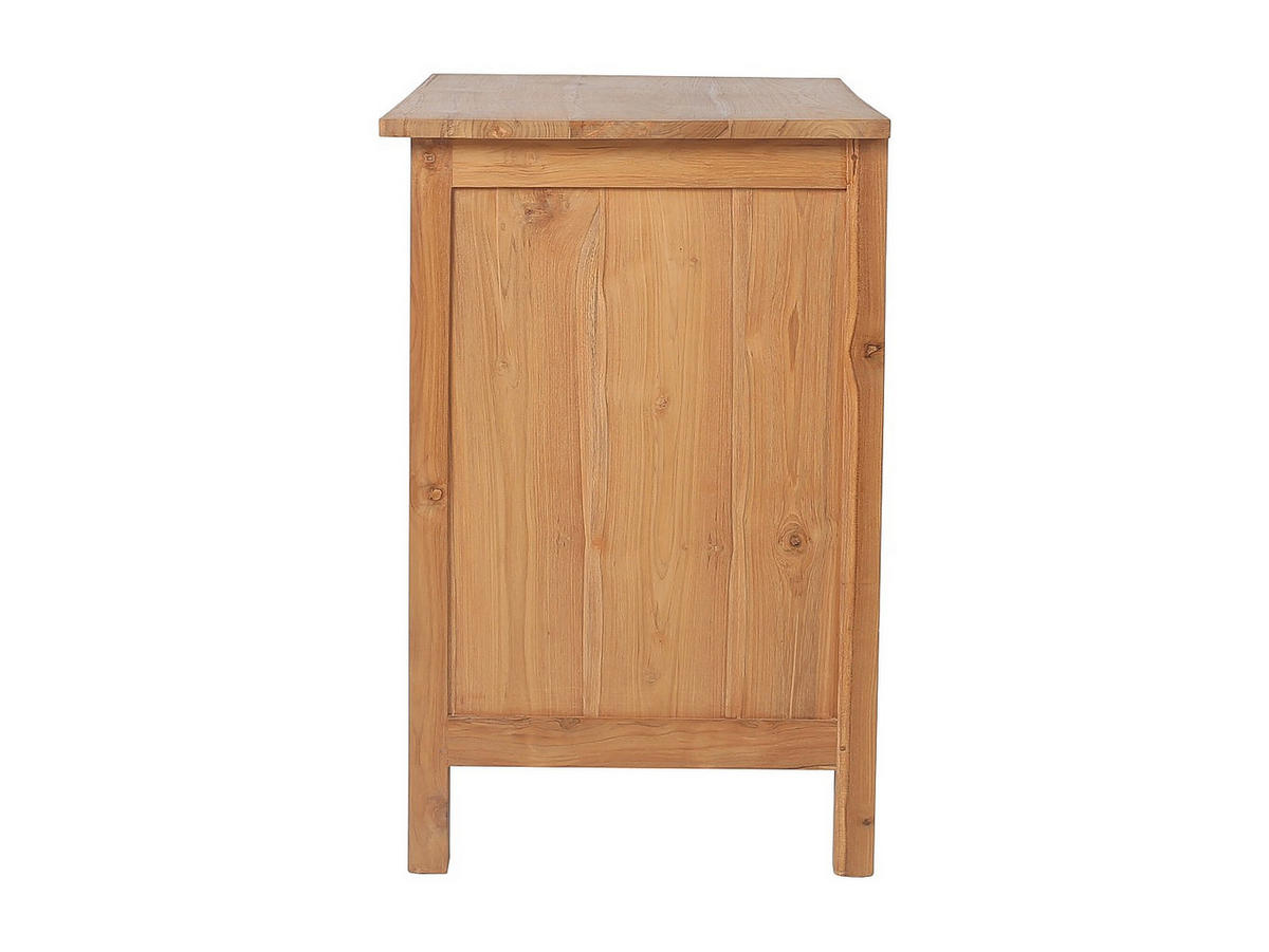 WASCHBECKENUNTERSCHRANK - 90 cm x 50 cm - Holz, Platte - Naturfarben Hell - KETAPANG - Naturfarben, Holz (135/75/50cm) - Vente-Unique