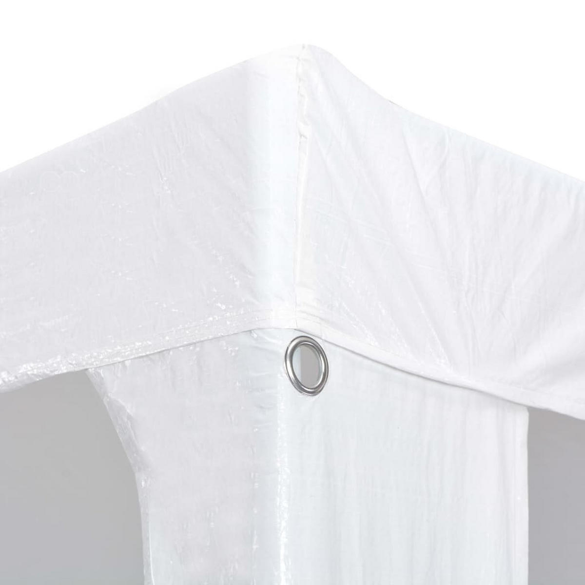 PARTYZELT 3/9 M Pe Weiss - Weiß, Kunststoff (300/255/900cm) - vidaXL