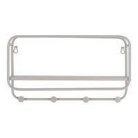 HUTREGAL Feira Stahl Grau - Grau, Metall (45/25/15cm) - tinkaro