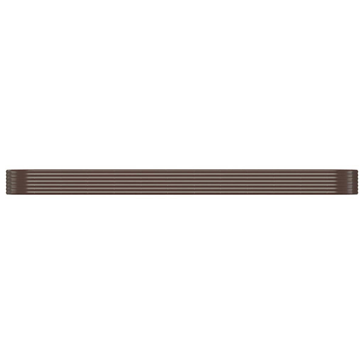 HOCHBEET Verzinkter Stahl 507x100x36 cm Braun - Braun, Metall (100/36/507cm) - furnicato