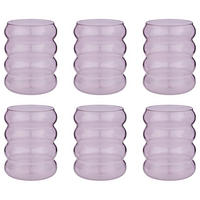 TRINKGLAS (6er Set) Hoop - Pink, Glas (0.35L) - Butlers