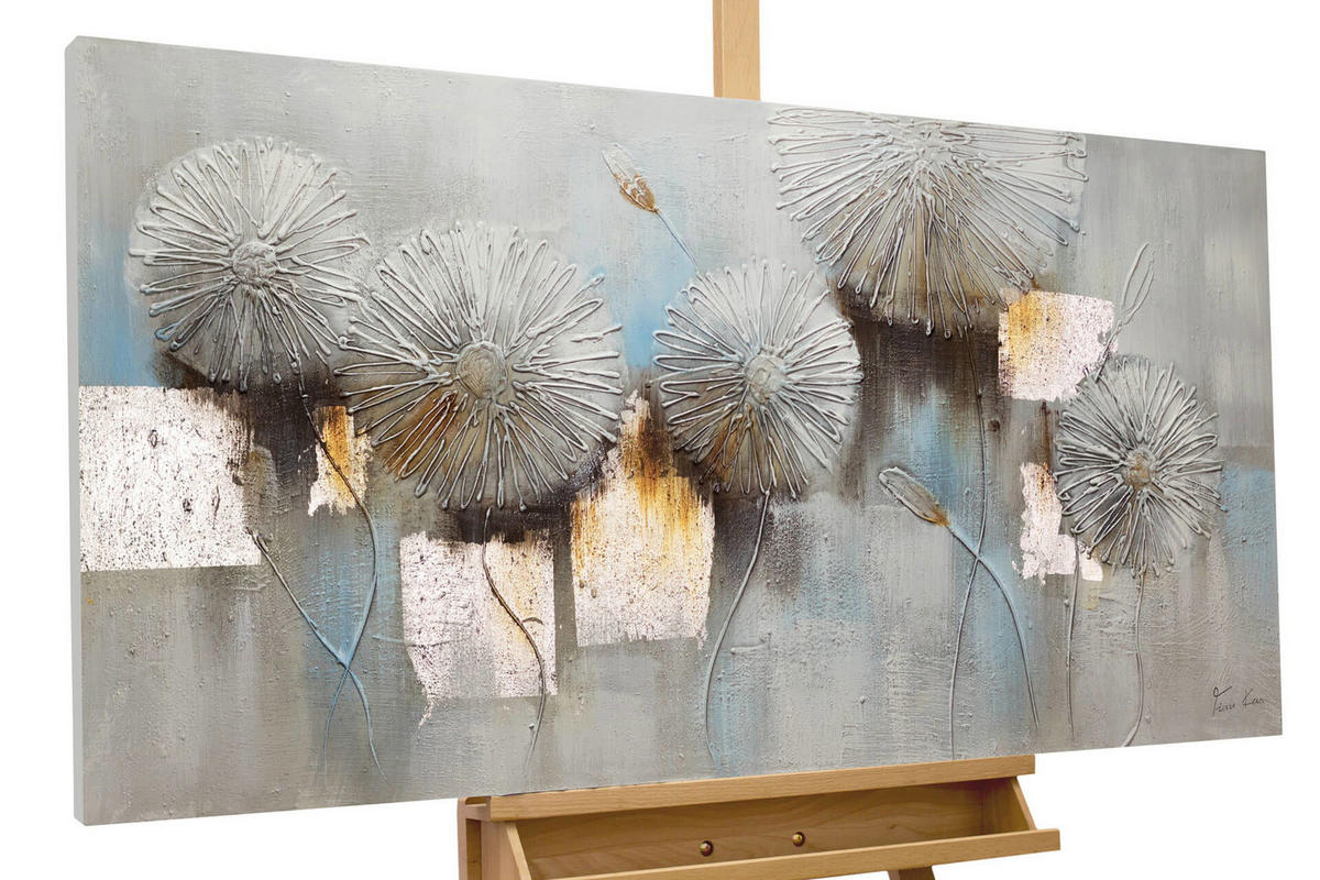 ÖLGEMÄLDE 120/60 cm - Weiß, Holz/Textil (1.86/60cm) - KUNSTLOFT