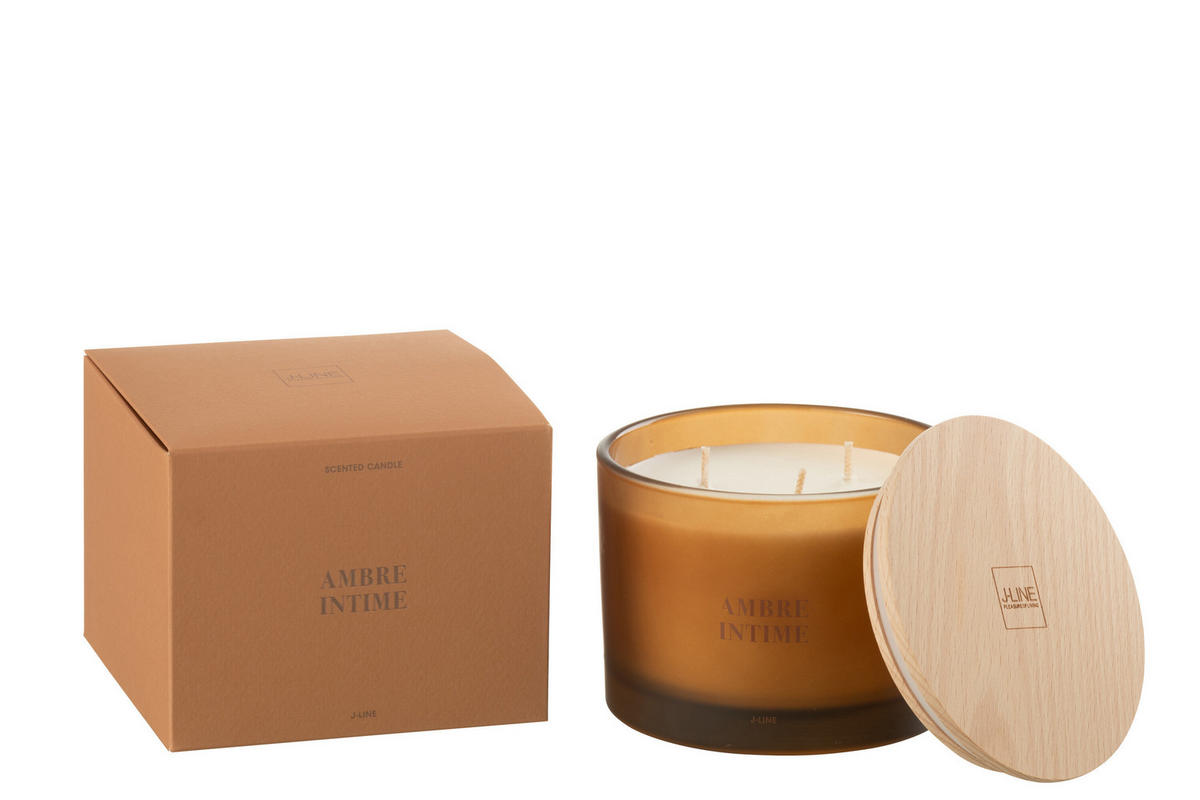 DUFTKERZE ACCORDS ESSENTIALS - Dunkelorange - 28 Std. - Dunkelorange, Paraffin (11.5/10cm) - J-Line