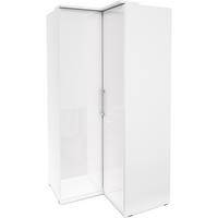 KLEIDERSCHRANK Olmo-83 - Weiß, Holzwerkstoff (109/217/63cm) - Lomado