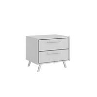 NACHTTISCH LABOO 54/48/41 cm in Weiß - Weiß, Holzwerkstoff (54/48/41cm) - Deine Möbel 24