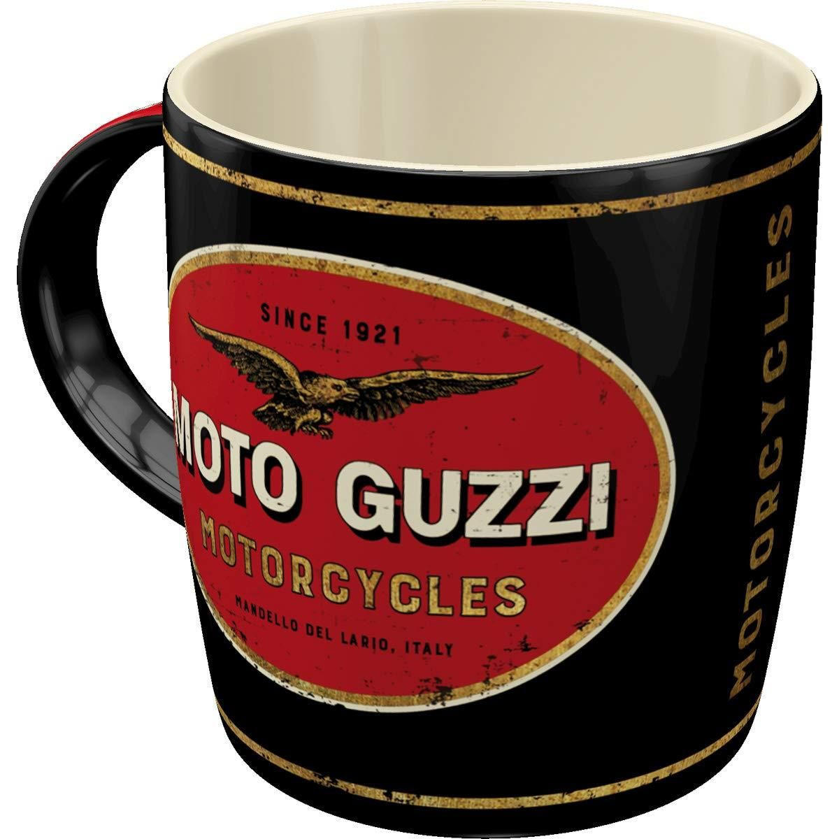 KAFFEETASSE 330 ml Moto Guzzi Moto Guzzi Logo Motorcycles - Multicolor, Keramik (0.33L) - Nostalgic-Art