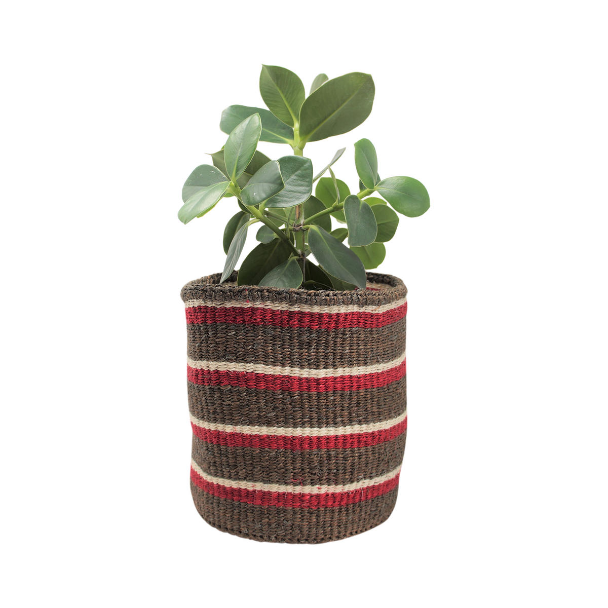 KORB Lamia aus Sisal Ø19 cm - Braun, Naturmaterialien (19/19/23cm) - LaLe Living
