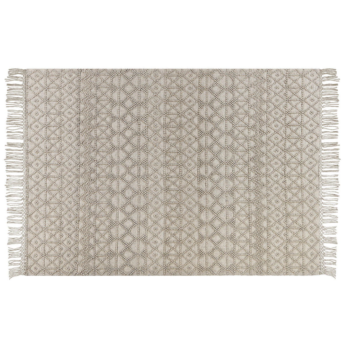 KURZFLOR-TEPPICH Alucra 230/160 cm - Beige, Textil (160/230cm) - Beliani