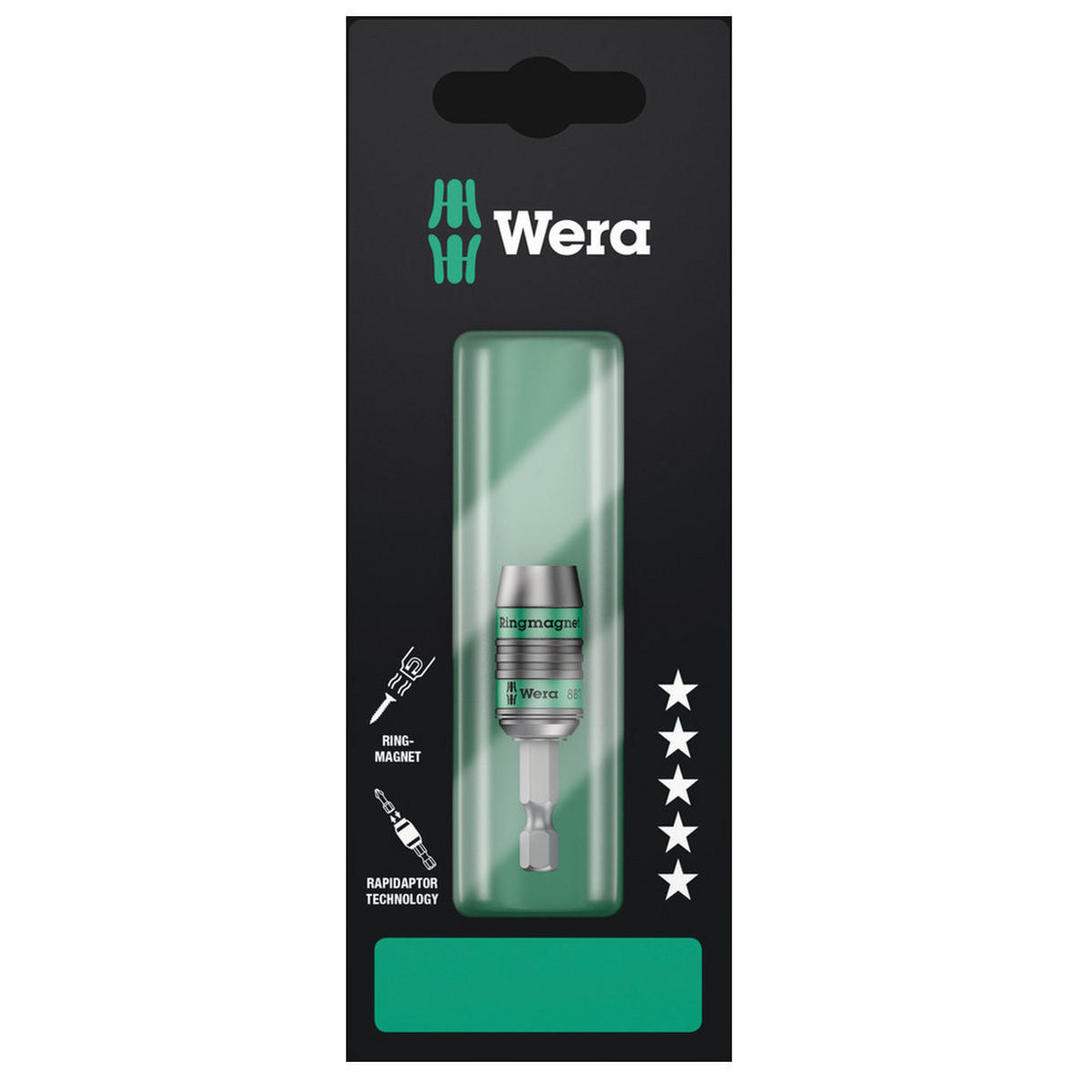 RAPIDAPTOR Universalhalter 887/4 RR SB, mit Ringmagnet - Multicolor, Kunststoff (165/60/23cm) - Wera