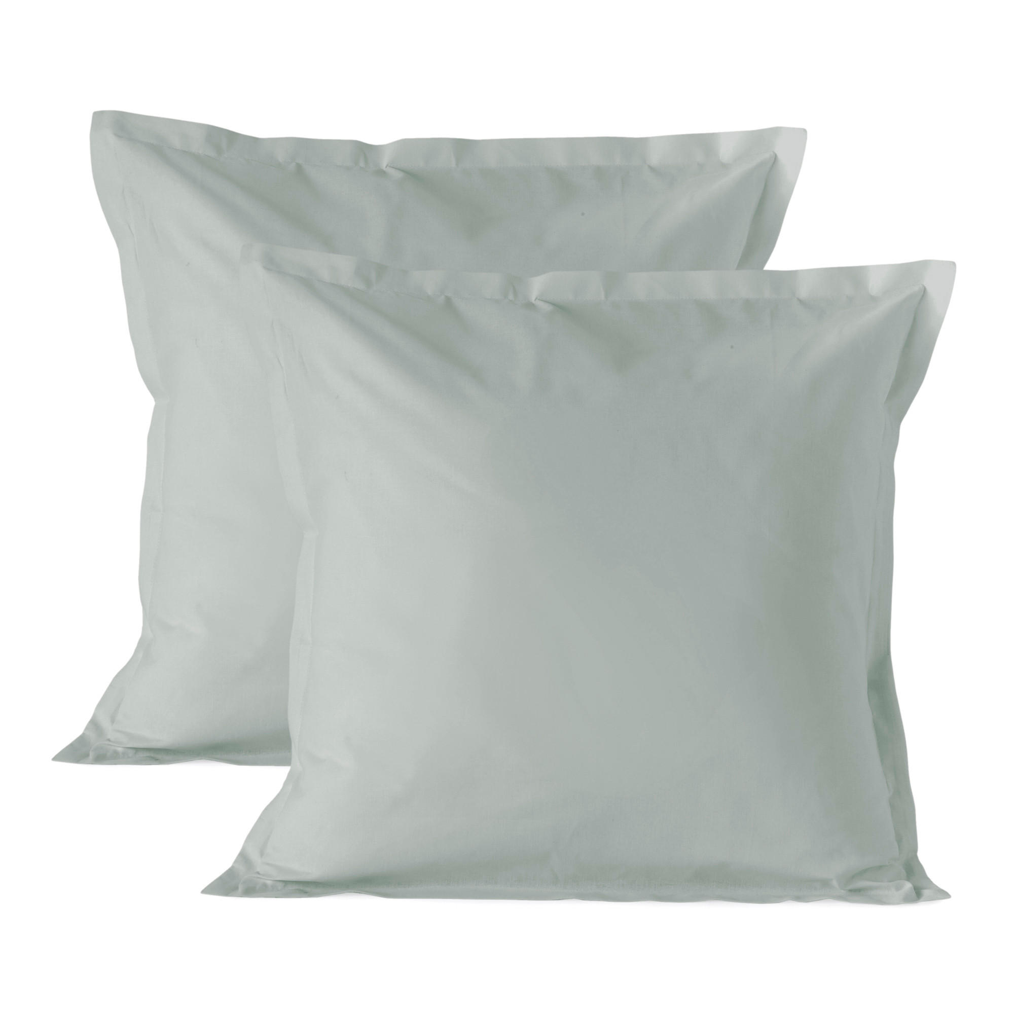 KISSENBEZUG basic 60x60 cm (x2) grau - Grau, Textil (60/60cm) - Happy Friday