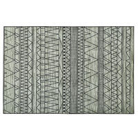 KURZFLOR-TEPPICH Keban 230/160 cm - Schwarz, Kunststoff (160/230cm) - Beliani