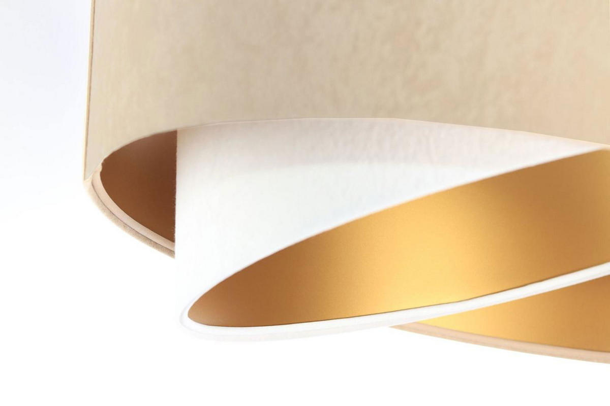HÄNGELEUCHTE Gold 50/23 cm - Goldfarben, Kunststoff (50/1/23cm) - ONZENO