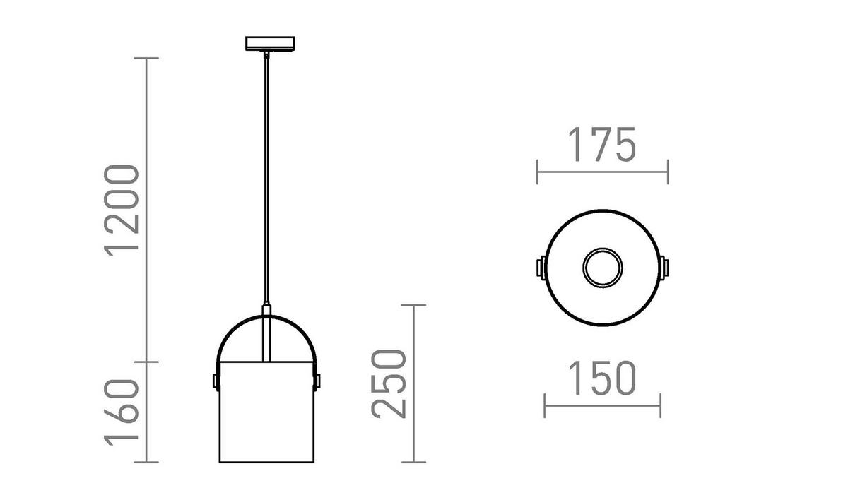 DECKENLEUCHTE JULIETTA 16 Opalglas 15 W - Schwarz, Metall (30/30/20cm) - Rendl