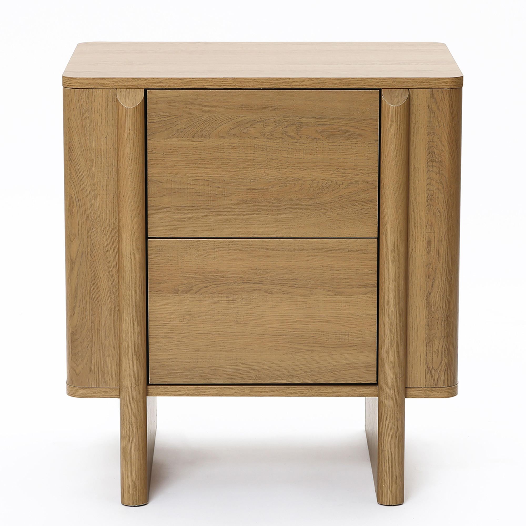 NACHTTISCH Modern im Nordischen Stil,Eichenfarben, Holz-Optik Eiche | B55 x T40 x H60 cm - Eichefarben, Holz (55/60/40cm) - Hometopia