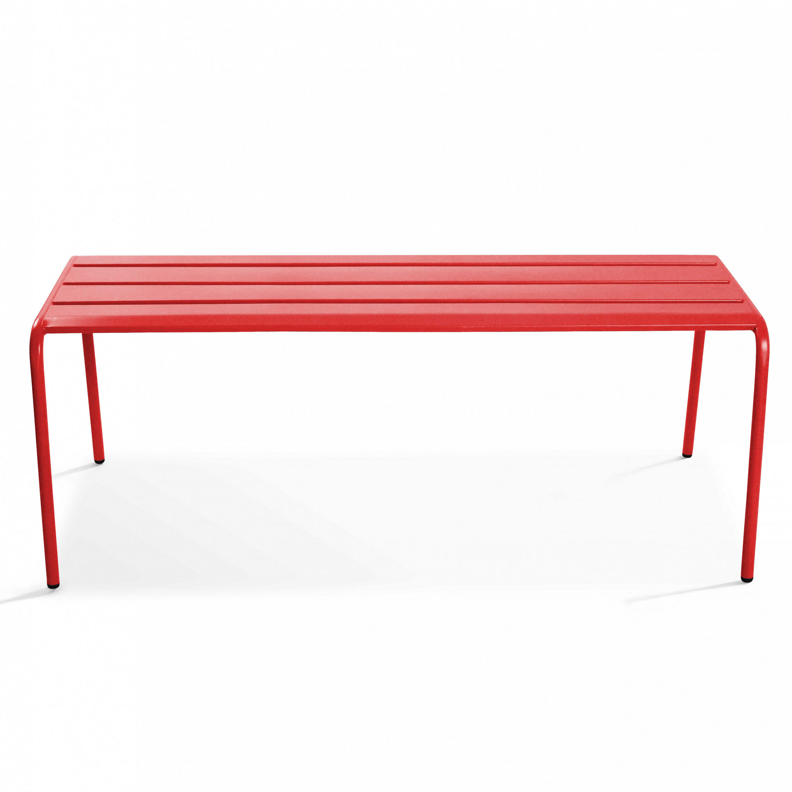 GARTENBANK, Rot - Rot, Metall (52/46/120cm) - Oviala
