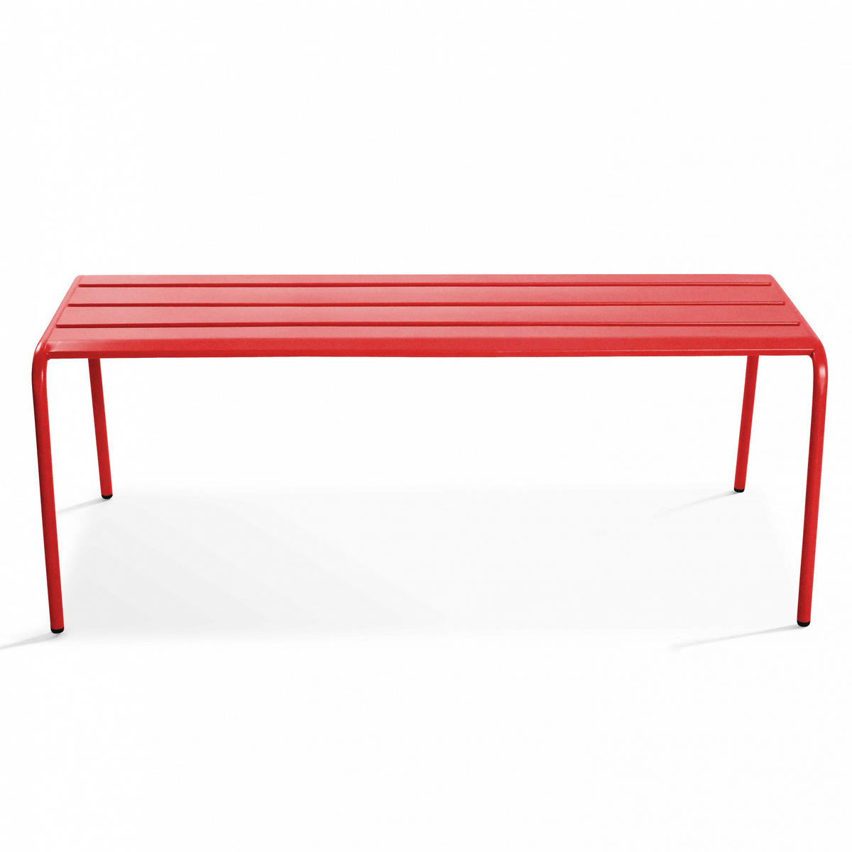 GARTENBANK, Rot - Rot, Metall (52/46/120cm) - Oviala