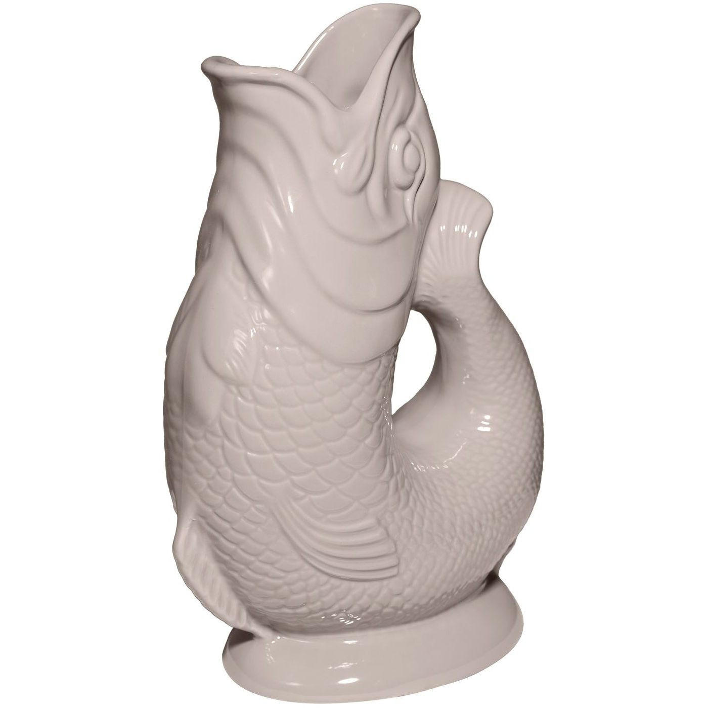 KARAFFE mit „Gluck-Gluck“-Geräusch 27,5/17/9,5 cm - Creme, Keramik (1.2L) - Gluckigluck