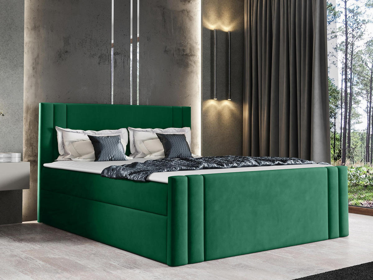 BOXBETT Carmen - Grün, Holz (160/200cm) - MIRJAN24