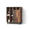 BADSCHRANK Fucino Eiche rustikal 78.4 x 91.6 cm - Wildeiche, Holzwerkstoff (78.4/91.6/34cm) - Livinity®