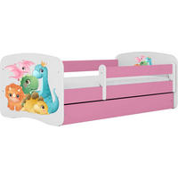 KINDERBETT Emily mit Schublade und Matratze, Rosa 70x140 cm - Multicolor/Rosa, Holzwerkstoff (140/70cm) - WFL GROUP
