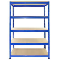 LAGERREGAL 2 x T-RAX Blaue 75cm x 150cm x 30cm - Blau, Metall (1/150/1cm) - Monstershop