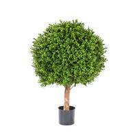 BUCHSBÄUME Künstlicher Buchsbaum - Rico 95 cm - Grün, Kunststoff (95cm) - aplanta